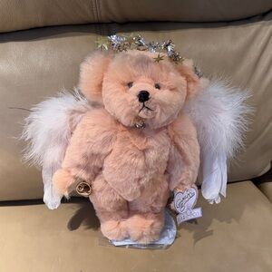 Annette Funicello Plush Angel Bear with Feathered Wings